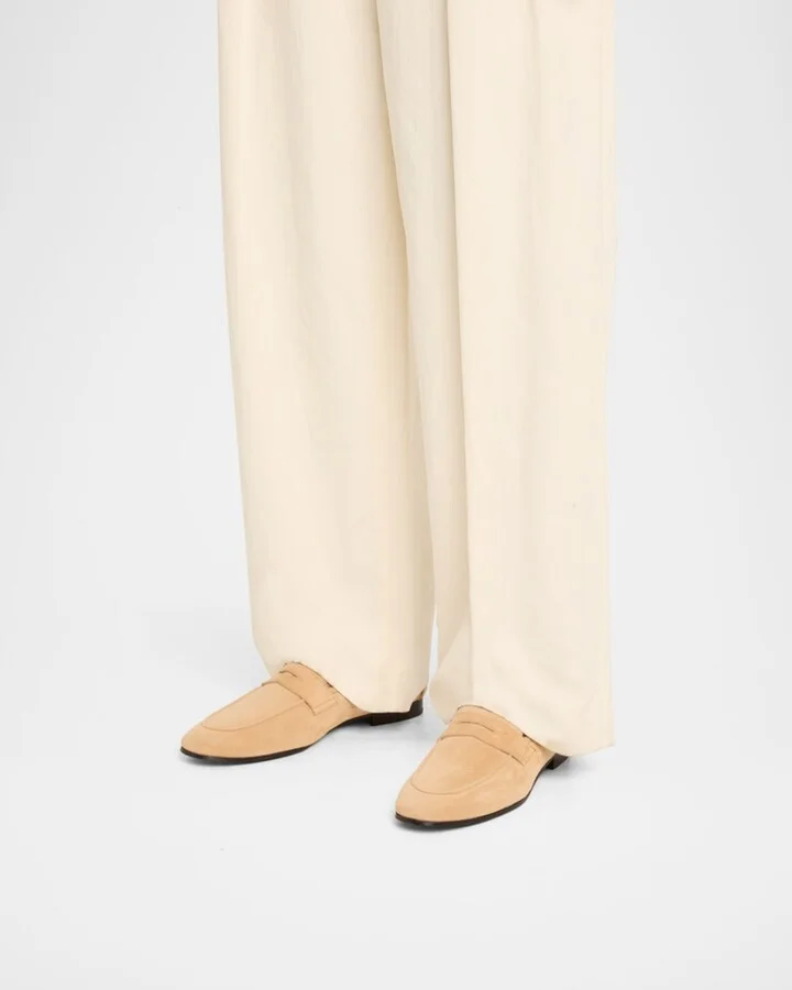 Flaneur Suede Penny Loafers - Image 8