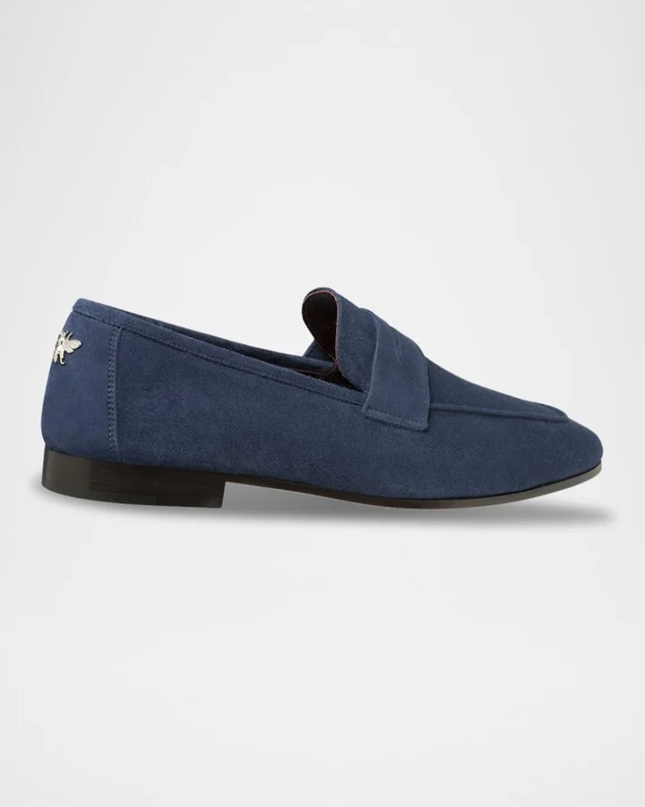 Flaneur Suede Penny Loafers - Image 3