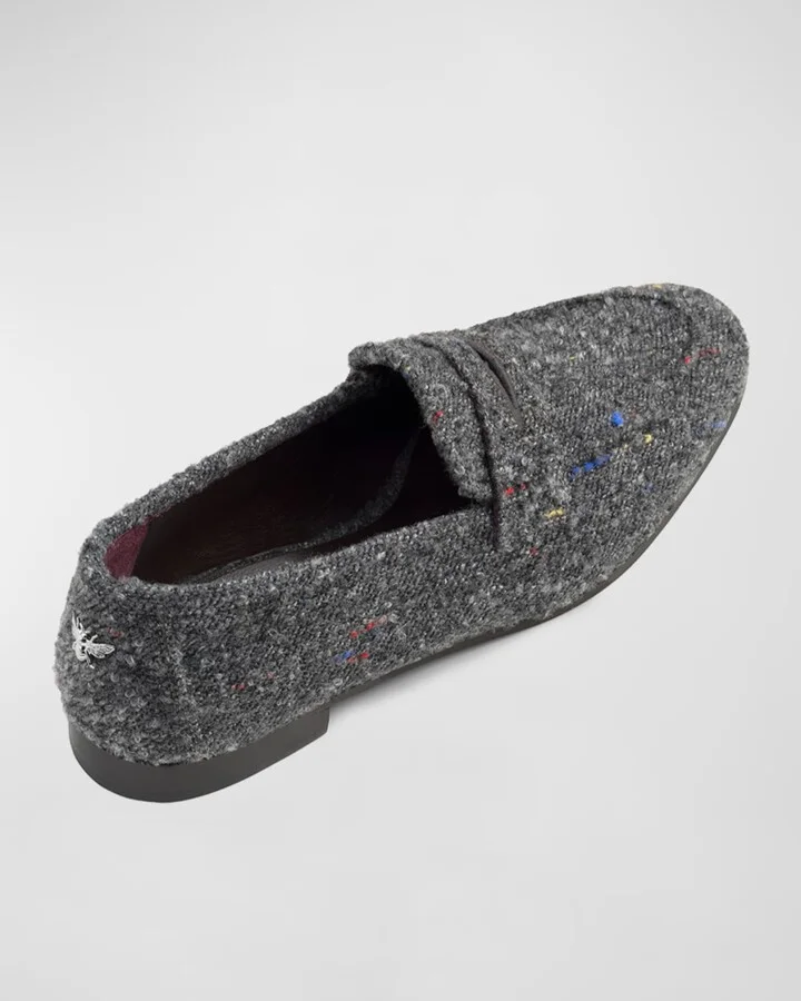 Flaneur Wooly Penny Loafers - Image 2