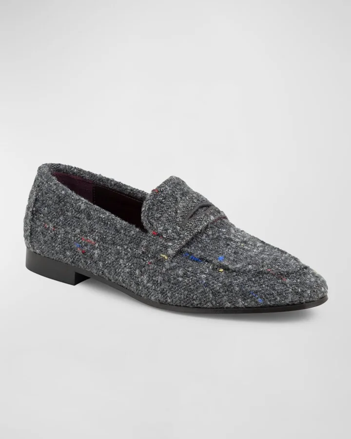 Flaneur Wooly Penny Loafers - Image 4