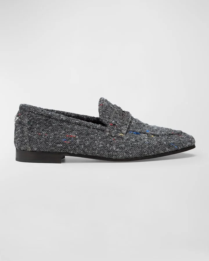 Flaneur Wooly Penny Loafers