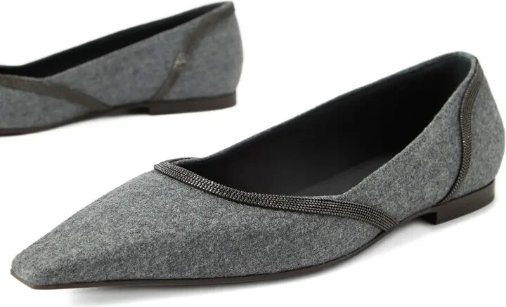 Flannel Ballet Flats - Image 4