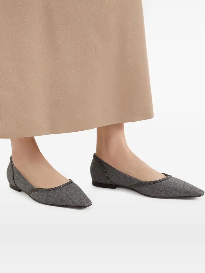Flannel Ballet Flats - Image 5