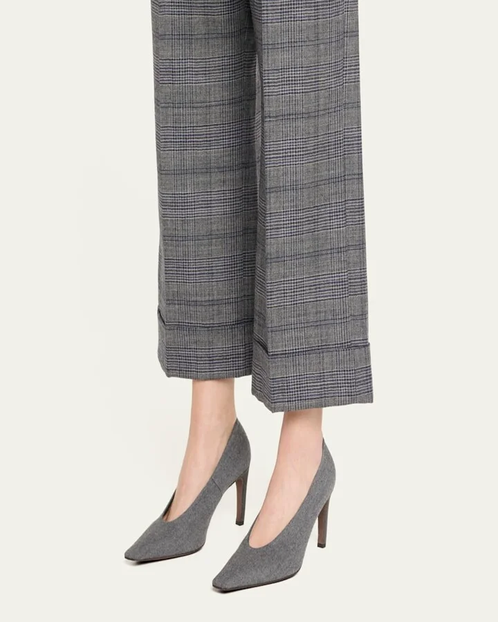 Flannel Wool Monili-Heel Pumps - Image 2