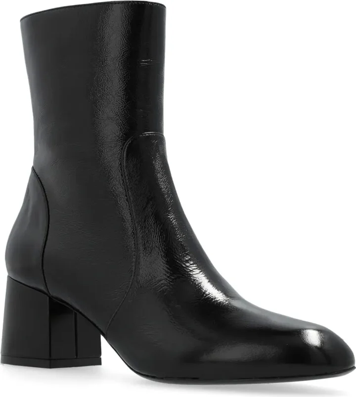 Flareblock 60mm leather boots - Image 2