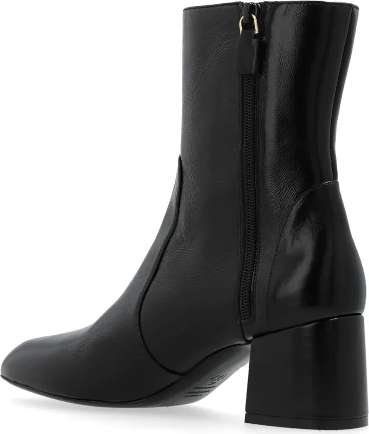 Flareblock 60mm leather boots - Image 3