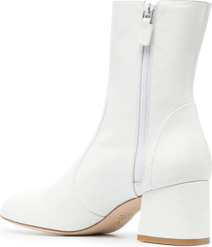 Flareblock 60mm leather boots - Image 3