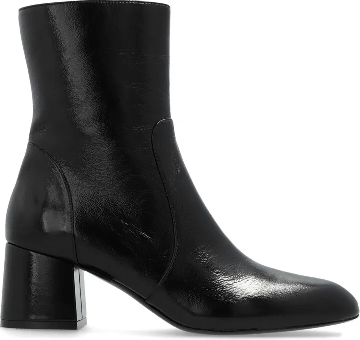 Flareblock 60mm leather boots