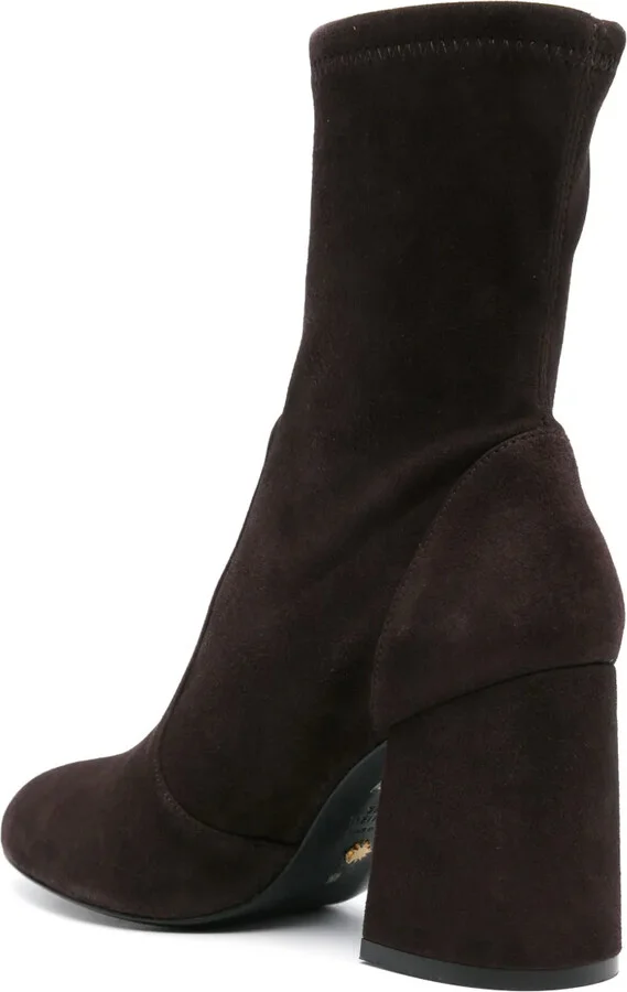 Flareblock 85mm suede boots - Image 3