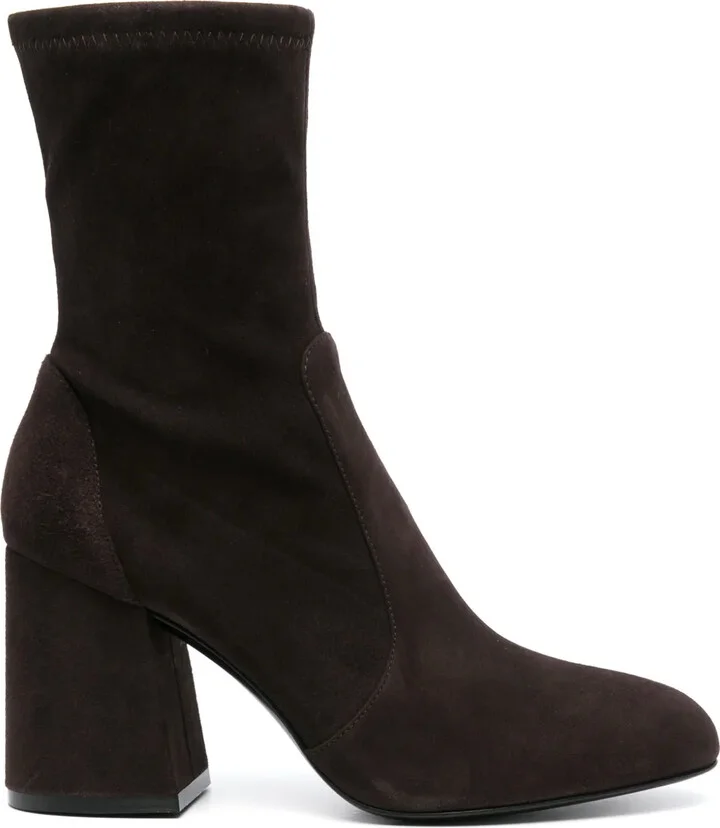 Flareblock 85mm suede boots