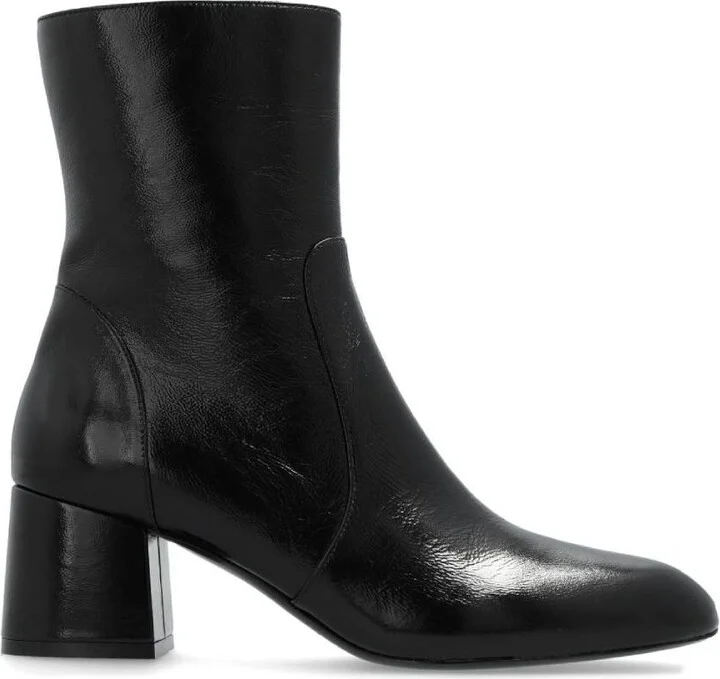 Flareblock Leather Boots