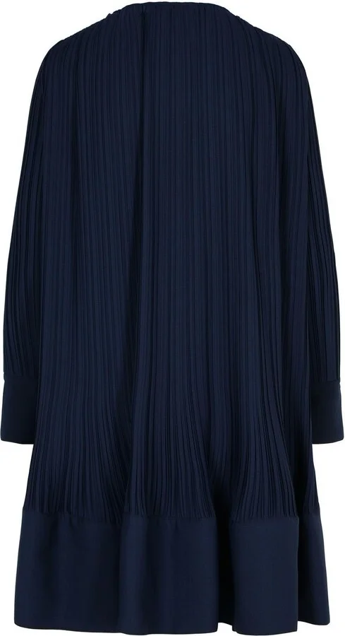 Flared Hem Pleated Midi Dress - Image 2
