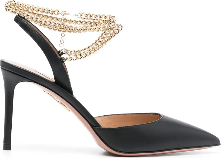 Flash 95mm leather pumps
