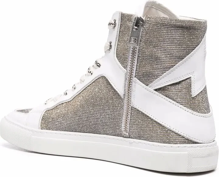 Flash-Detail Glitter Sneakers - Image 3