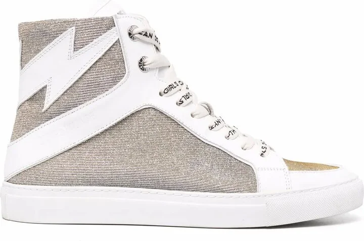 Flash-Detail Glitter Sneakers