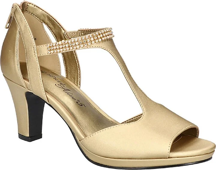 Flash Womens Open Toe Embellished Heels
