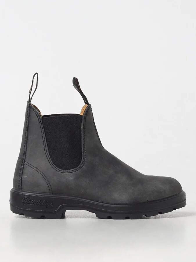 Flat Ankle Boots BLUNDSTONE Woman color Black