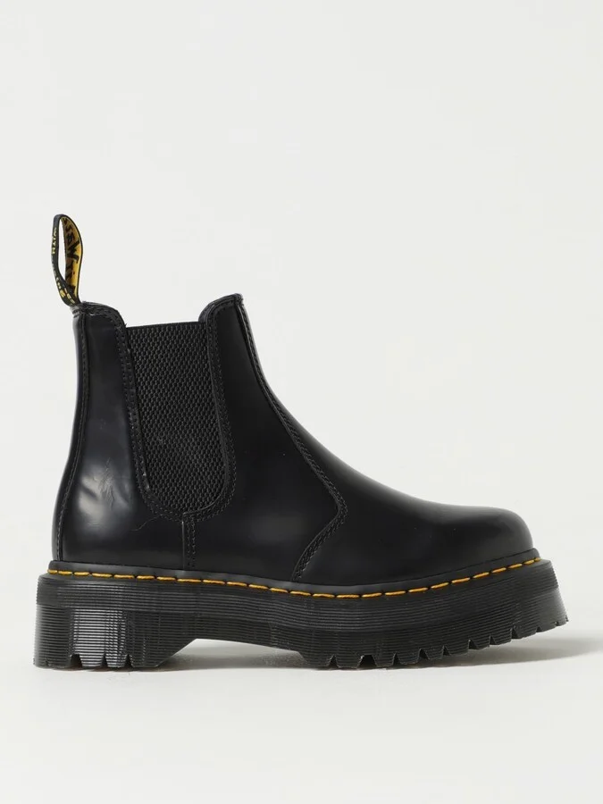 Flat Ankle Boots DR. MARTENS Woman color Black