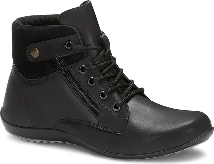 Flat Booties With Side Zipper