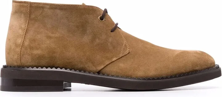 Flat Lace-Up Boots