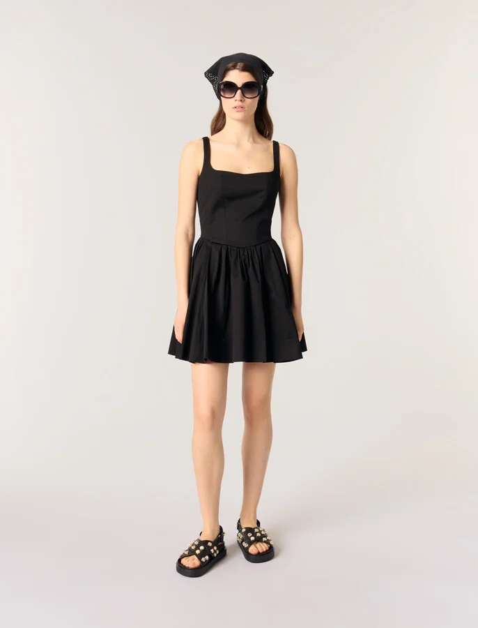 Flat leather and rhinestone sandals - Image 2