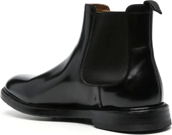 Flat Leather Ankle Boots - Image 3