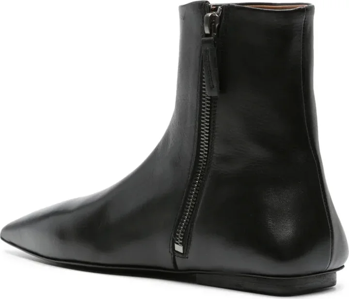 Flat Leather Boots - Image 3