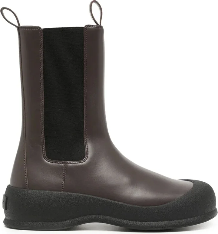 Flat Leather Boots