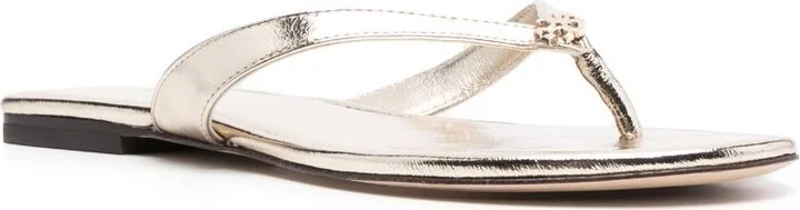 Flat Leather Flip-Flops - Image 2