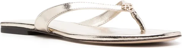 Flat Leather Flip-Flops - Image 2