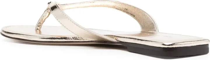 Flat Leather Flip-Flops - Image 3