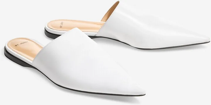 Flat Leather Mule - Image 2
