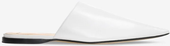 Flat Leather Mule