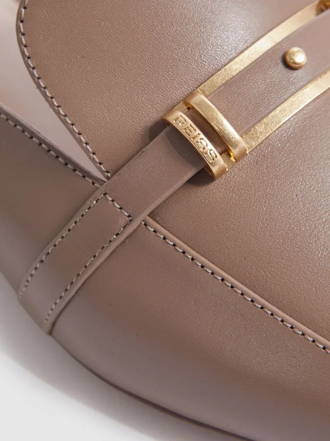 Flat Leather Mules - Image 5