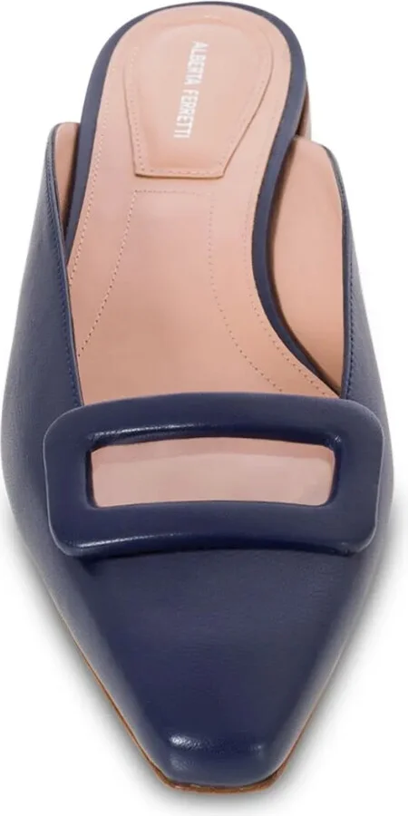 Flat Leather Mules - Image 4