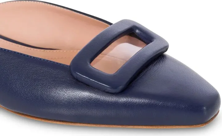 Flat Leather Mules - Image 5