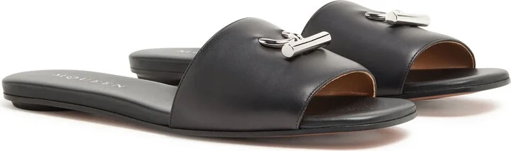 Flat leather sandals - Image 3