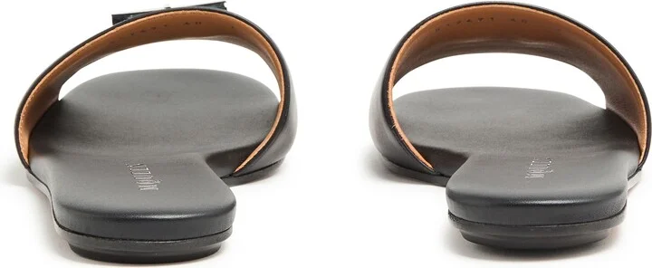 Flat leather sandals - Image 4