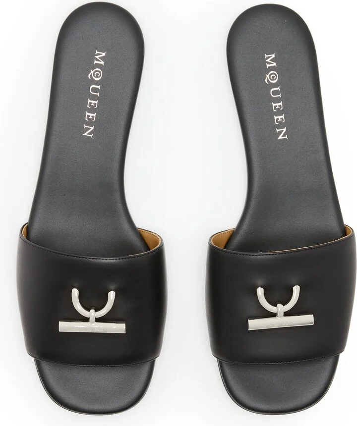 Flat leather sandals - Image 5