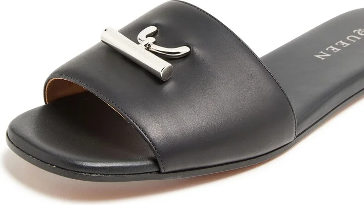 Flat leather sandals - Image 6
