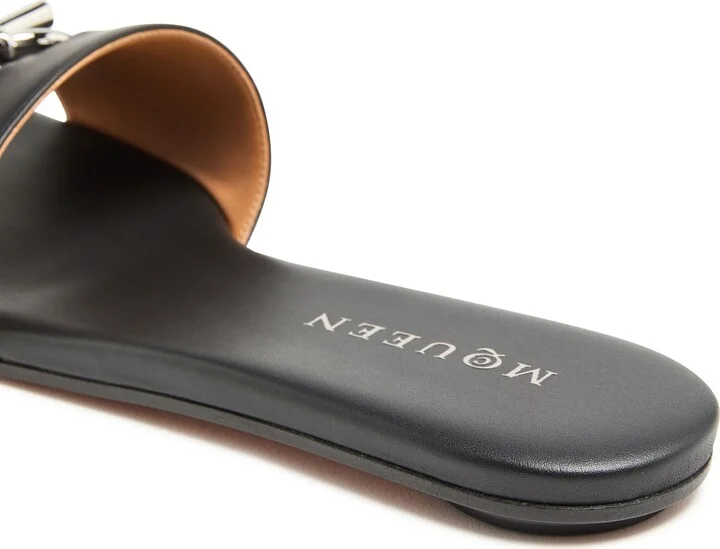 Flat leather sandals - Image 7