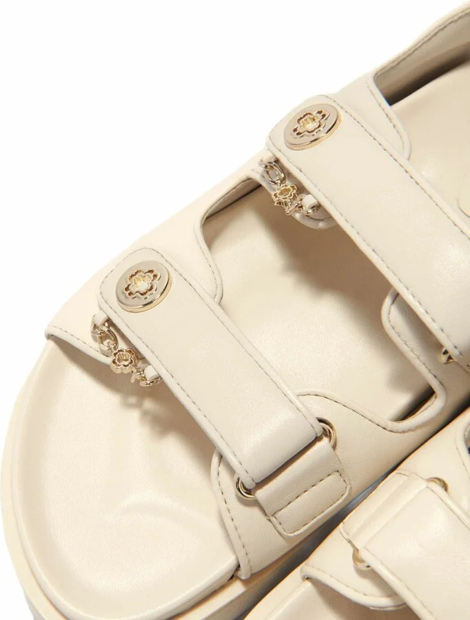 Flat leather sandals - Image 5