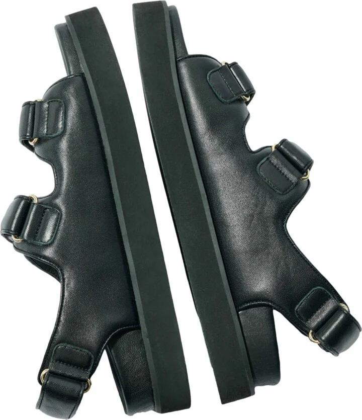 Flat leather sandals - Image 7