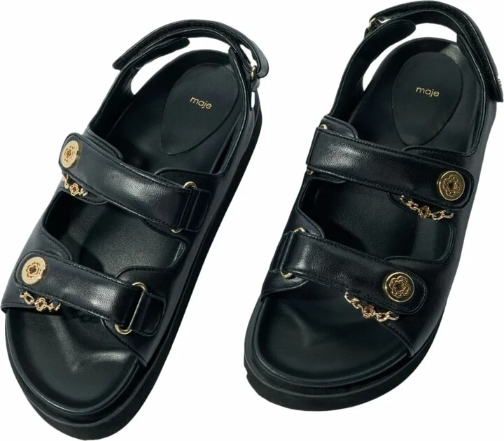 Flat leather sandals - Image 8