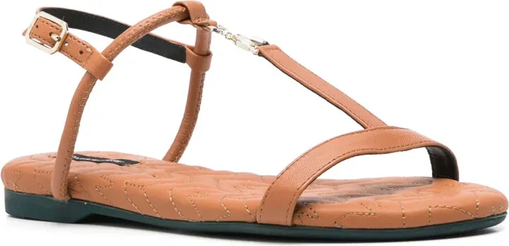 Flat Leather Sandals - Image 2