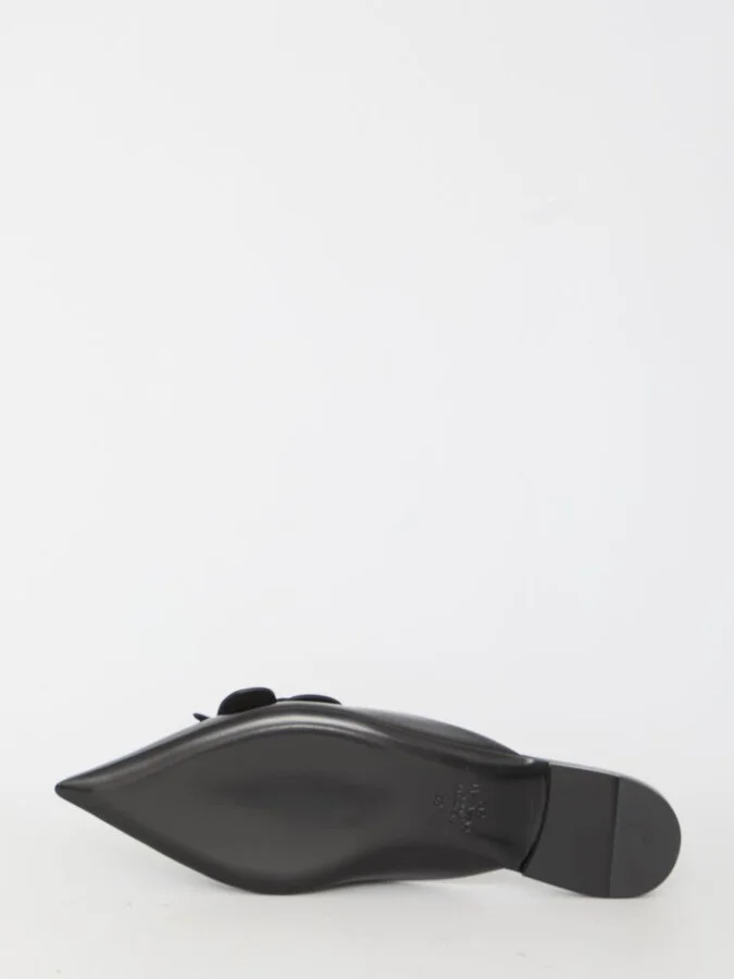 Flat Mules In Leather - Image 4