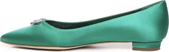 Flat Pumps With Satin Jewel Buckle - Image 4