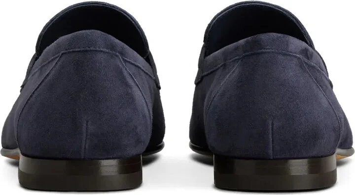 Flat Rubber Sole Suede Loafers - Image 3