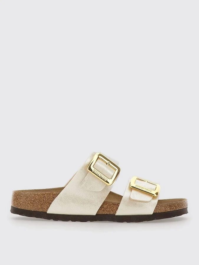 Flat Sandals BIRKENSTOCK Woman color Pearl