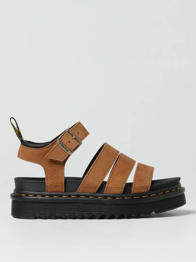 Flat Sandals DR. MARTENS Woman color Leather